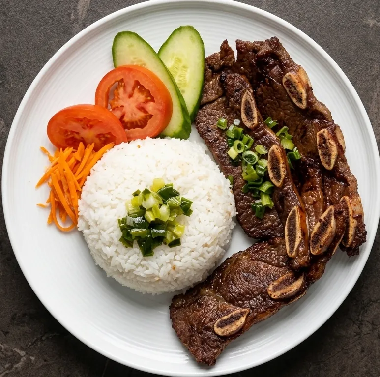 Fresh grilled pork vermicelli bowl at Pho 72, Calgary NW
