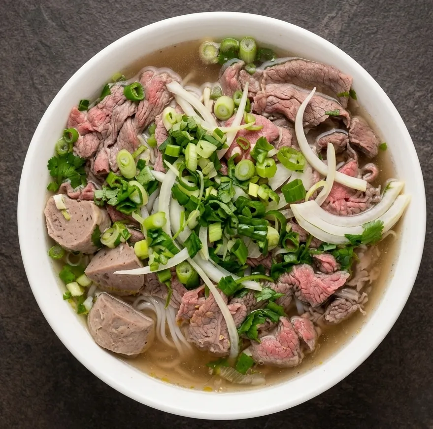 Sate beef noodle soup at Pho 72 Montgomery Calgary